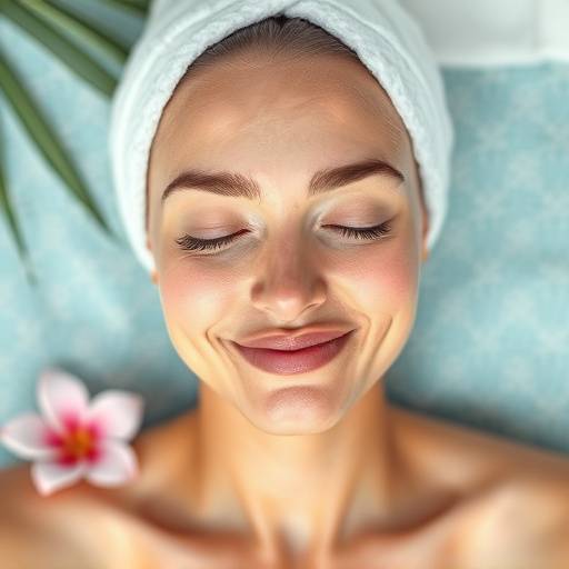 Person with glowing skin after a facial, representing the benefits of skincare.